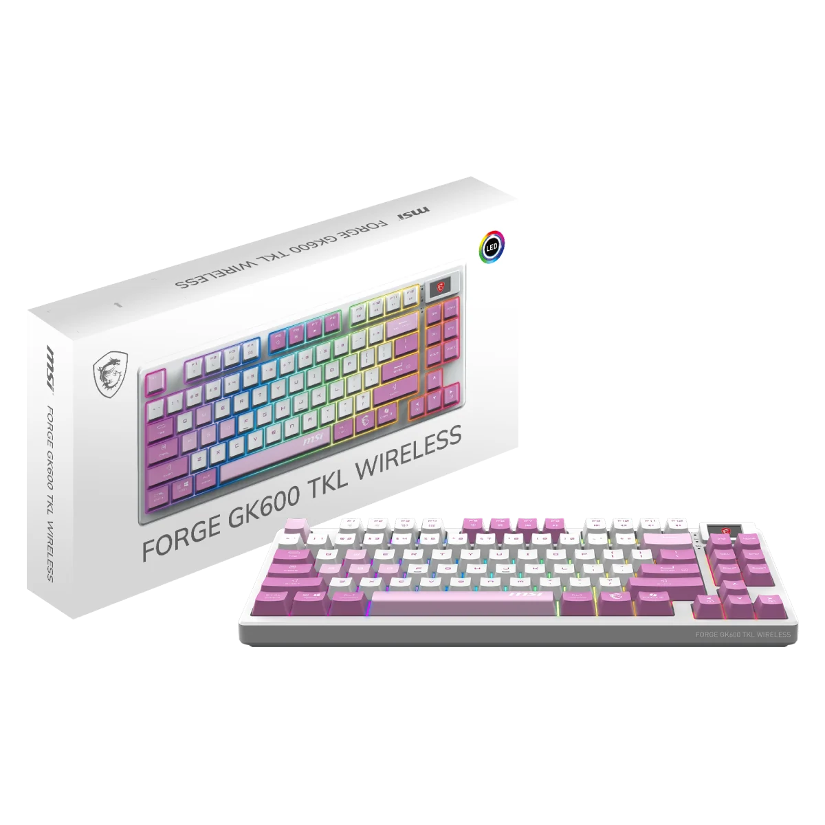 MSI Forge GK600 TKL Wireless Violet | Teclado Gaming Inalámbrico - Image 6