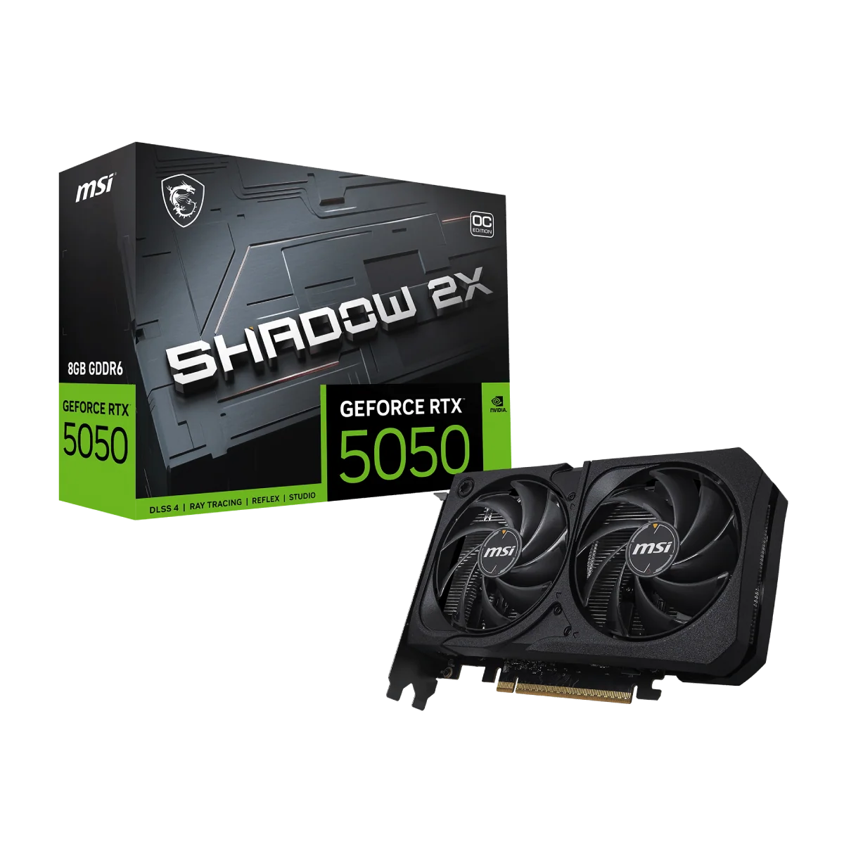MSI GeForce RTX 5050 8G SHADOW 2X OC | Tarjeta Gráfica