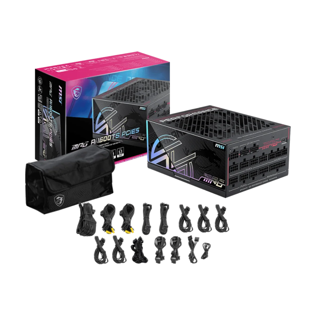 MSI MPG Ai1600TS PCIE5 | Fuente de Alimentación - Image 4